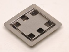 Ralo Linear Inox Quadrado Tampa Invisível