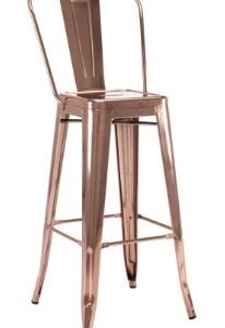 Banqueta Iron Encosto Alto Espelhada