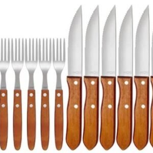 Conjunto Churrasco Garfo e Faca com 12 unidades