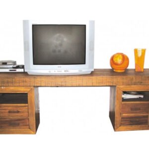 Mesa aparador em U com puff