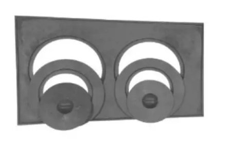 Chapa de Fogão a Lenha 2 Bocas